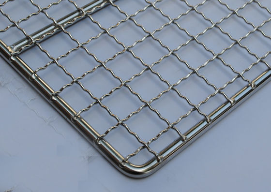 304 CATEGORIA FDA Mesh Tray For Food de aço inoxidável