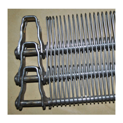 O transporte espiral de aço inoxidável Mesh Belt do fio do metal do produto comestível com a corrente para a fornalha do forno extingue o desidratador de 310s SS