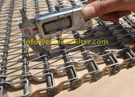 Bom preço. Correia de aço inoxidável da corrente transportadora do fio espiral do Sus 304 para o cozimento de lavagem refrigerando congelado do pão da padaria on-line