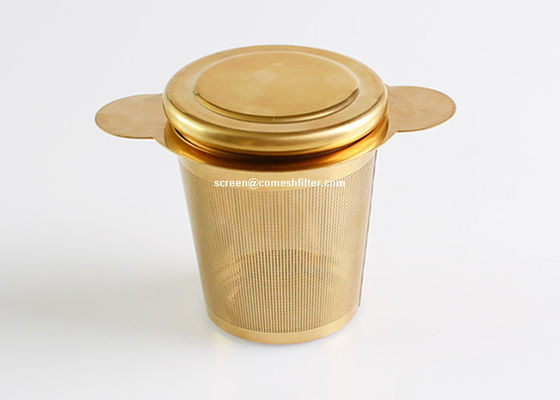 Bom preço. chá inoxidável Infuser do ouro de 100x65mm para o chá da folha solta on-line
