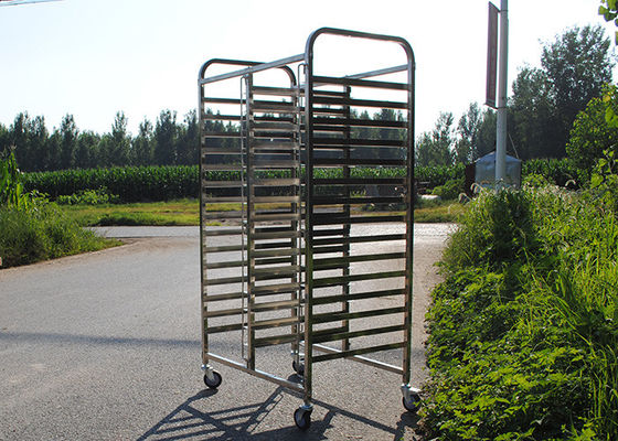 Trole da padaria Ss304 do fast food 0.7mm com bandejas