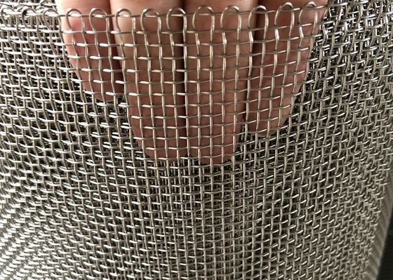 Borda envolvida 304 1X30M de aço inoxidável Woven Wire Mesh Screen