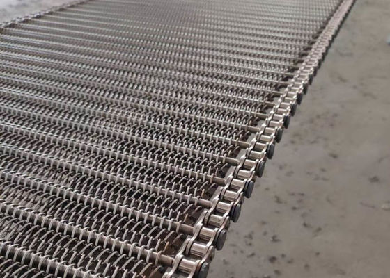 Congelador da espiral do elo de corrente/secagem 310 do fio de aço inoxidável Mesh Conveyor Belt