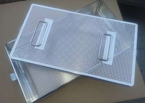 Bom preço. 316 autoclave de aço inoxidável perfurada Tray For Medical Sterilization on-line