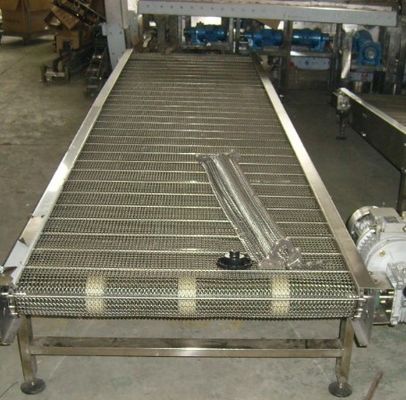 relação de Mesh Conveyor Belt With Chain do aço do GV do passo 304 de 25.4mm