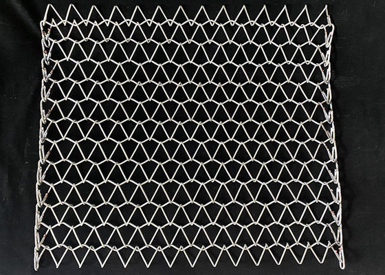 Fio de aço inoxidável Mesh Conveyor Belt da espiral 316l do secador do folheado