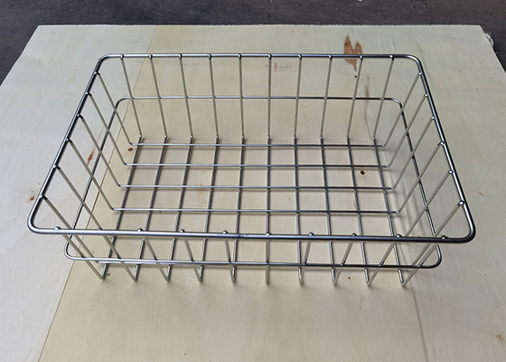 Bom preço. Cesta de aço inoxidável da resistência de corrosão 36x24x12cm para a cozinha on-line