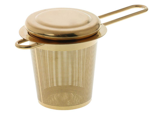 Bom preço. O ouro 304 de aço inoxidável Mesh Tea Infuser With Long fino extra segura on-line
